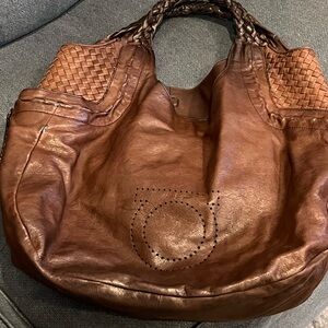 Salvatore Ferragamo large Brown Shoulder Bag